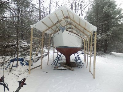 Original canopy, not really built for alot of snow.